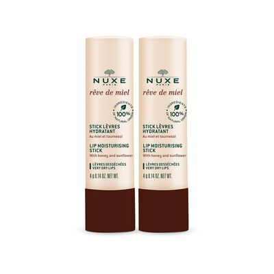 SET CON DOS LIPSTICKS NUTRITIVOS RÊVE DE MIEL (SET DE BÁLSAMOS PARA LABIOS)